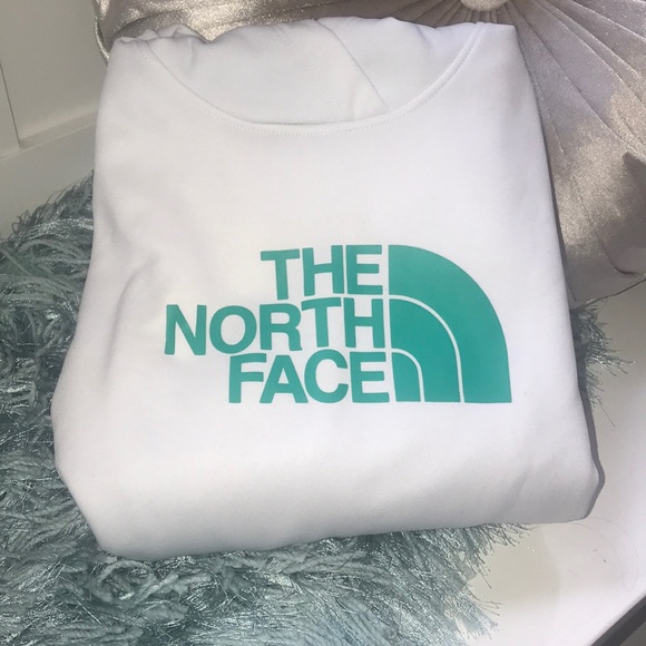 COPY - The North Face-White and Turquoise-Sweatshirt - Picture 3 of 5